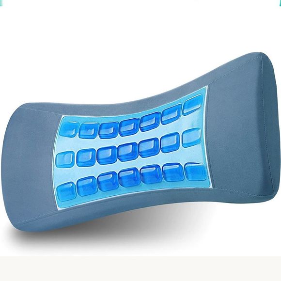 Mkicesky Bedding Gel Lumbar Support Sleeping Pillow Cooling Memory